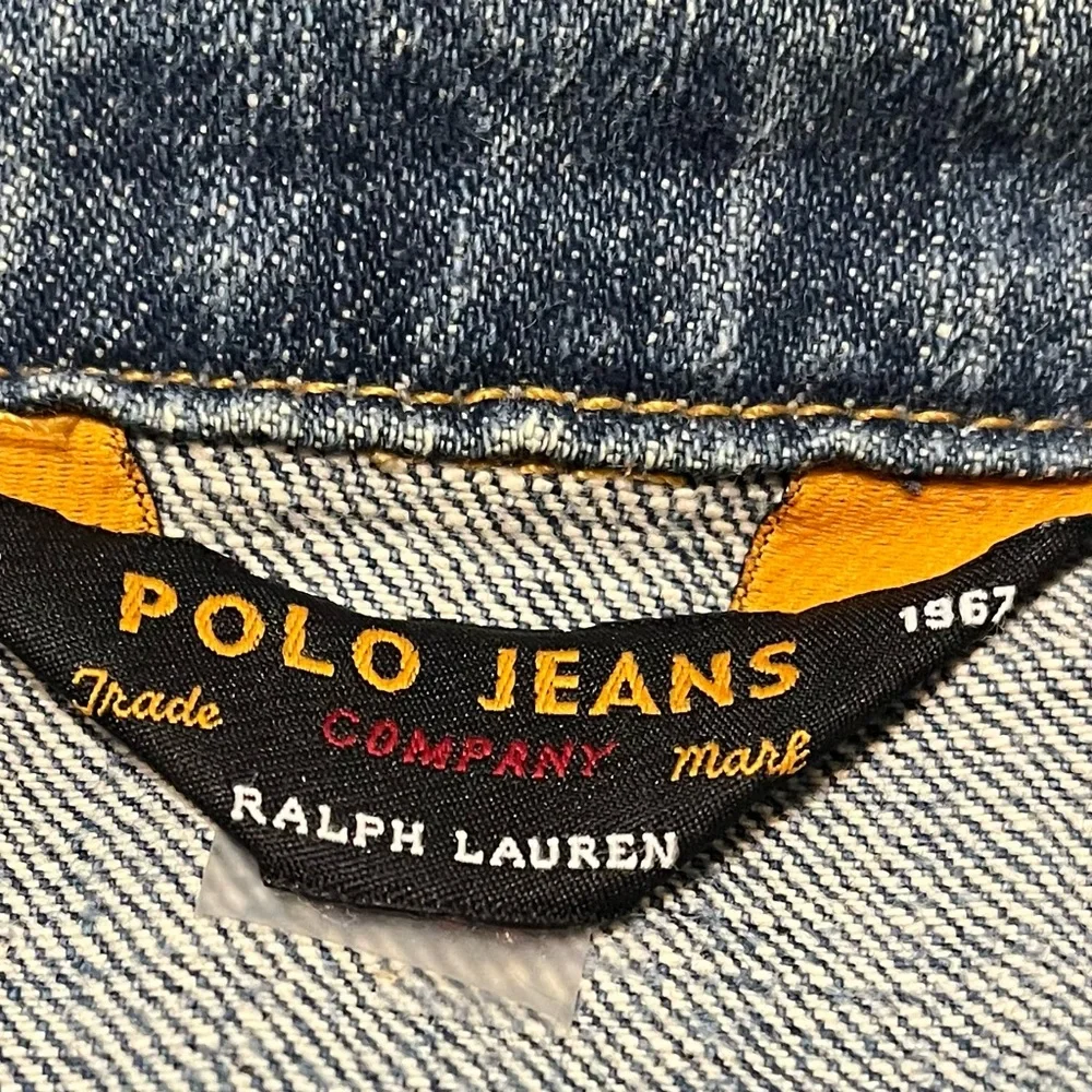 Ralph Lauren Polo Vintage Men’s Jean Jacket Large - Picture 4 of 9
